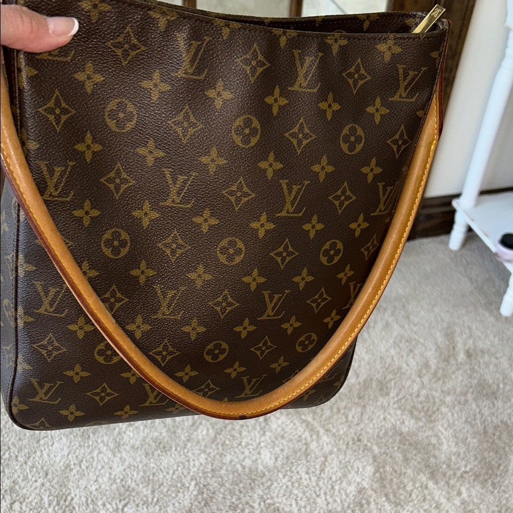 Louis Vuitton Dark Brown Monogram Looping Bag - Picture 13 of 16